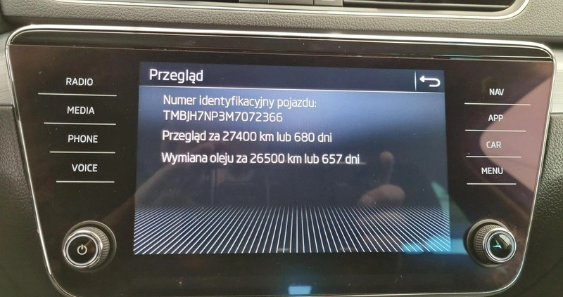 Skoda Superb cena 91900 przebieg: 121030, rok produkcji 2021 z Modliborzyce małe 326
